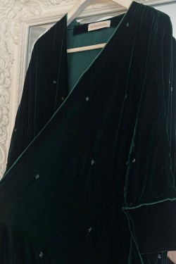 Velvet Emerald Abaya
