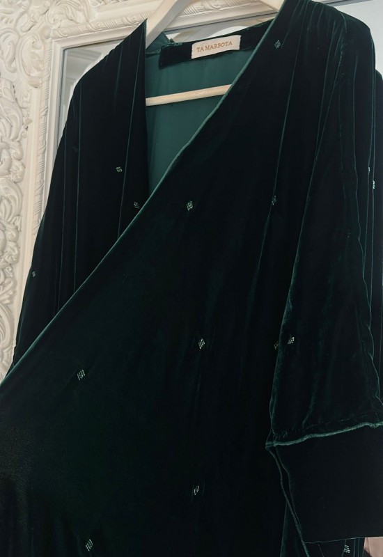 Velvet Emerald Abaya