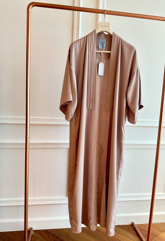 nude plain abaya