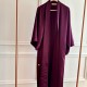 burgundy plain abaya