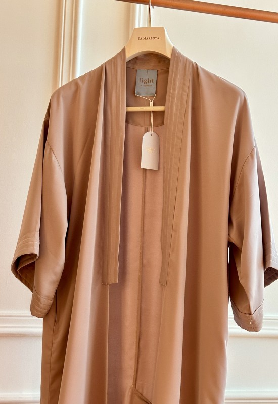 nude plain abaya