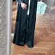 Black Satin Flow Abaya