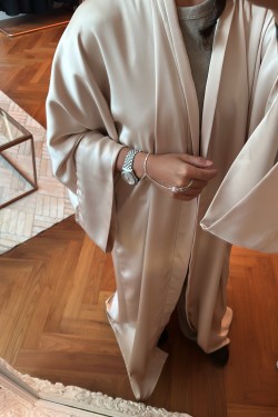 Timeless Bloom Crepe Silk Abaya