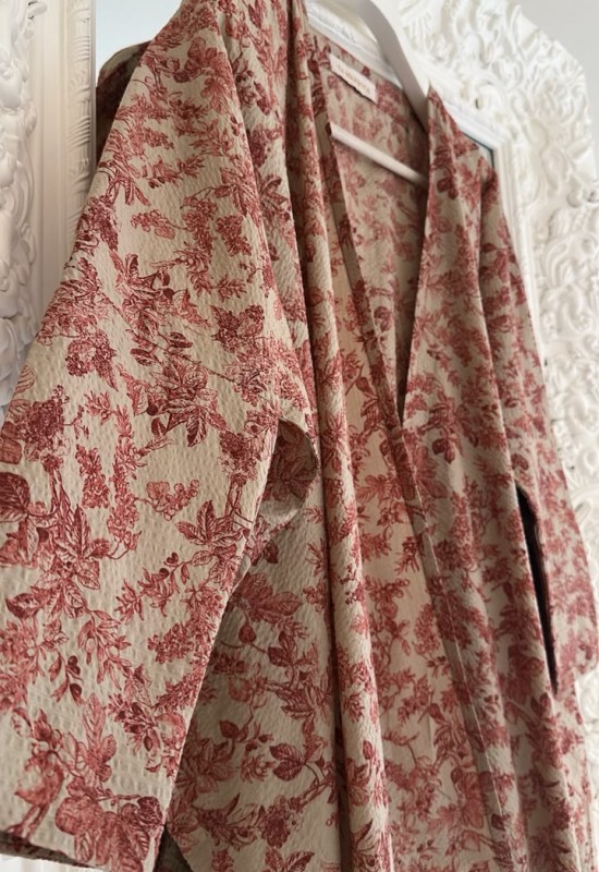 Toile Whisper Abaya