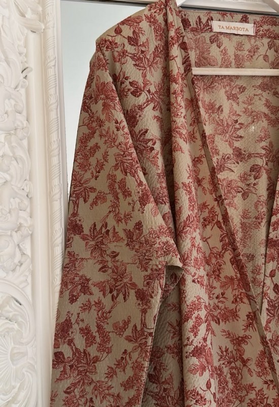 Toile Whisper Abaya