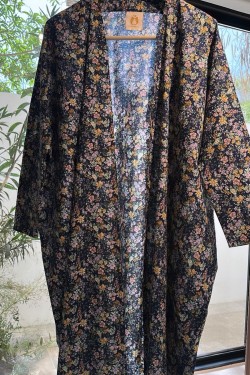 Midnight Bloom Abaya