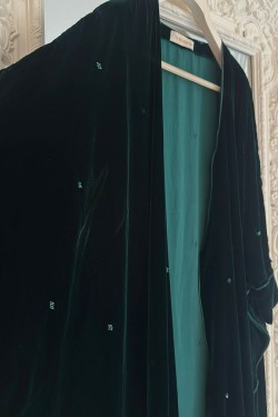 Velvet Emerald Abaya